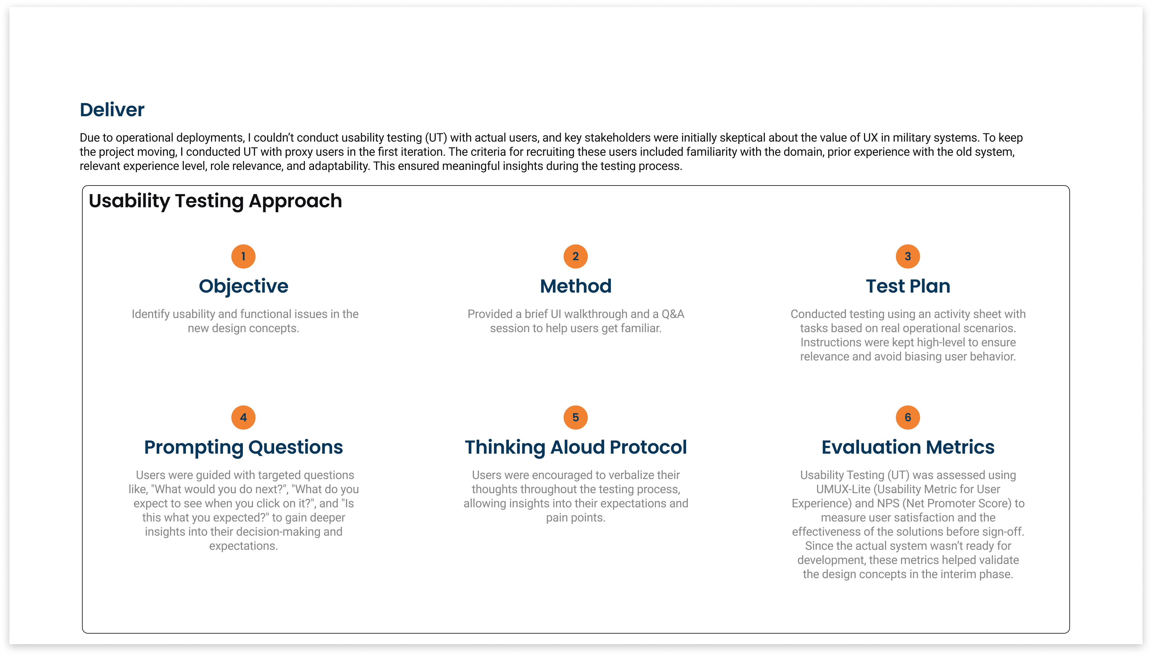 Description of final mockup